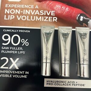 Roc Non-Invasive Lip Volumizer 0.34 Fl Oz 3-Pk Collagen Peptides Hyaluronic Acid
